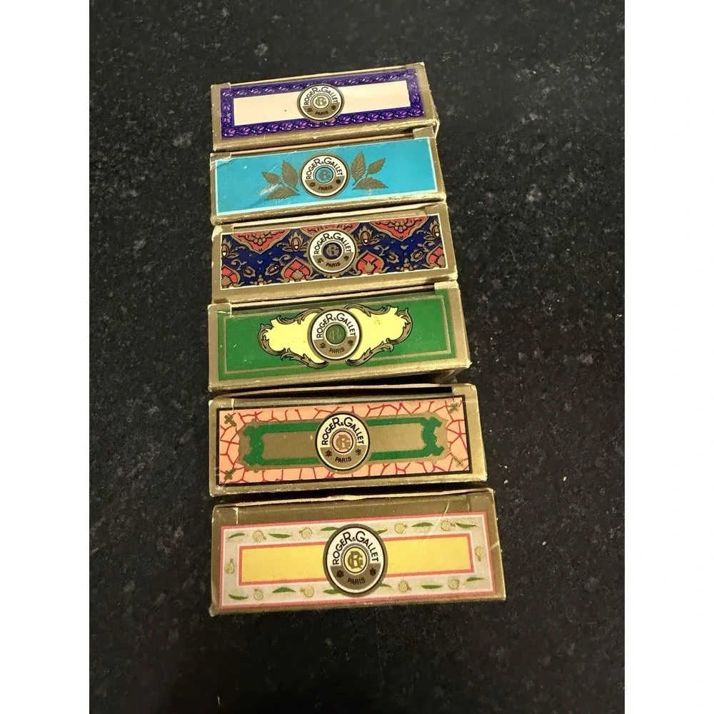 Vintage‎ Roger & Gallet Paris Perfumed Soap Lot 6 Guest Bars 25g France 🇫🇷